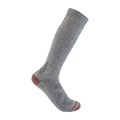 Abbildung von Carhartt Herren Schwere Stiefelsocken aus Merinowoll Mischgewebe Socken, Asphalt Heather, Medium