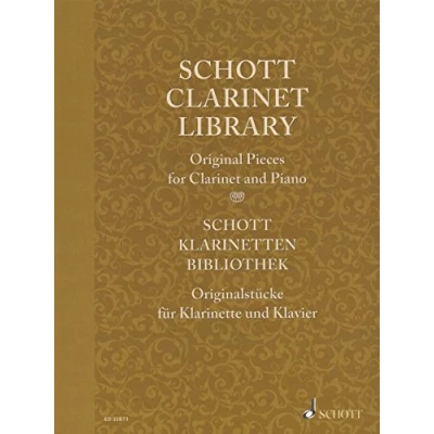 Abbildung von Schott Klarinetten Bibliothek: Originalstücke. Klarinette in B und Klavier. Partitur Stimme. (Schott Library Series)