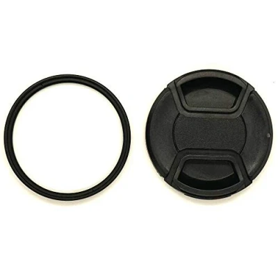 Abbildung von KOMET 49 mm Glas UV Filter Digital mehrfach beschichteter Slim Rahmen und Objektivdeckel für Sony RX1R NEX 7 5N mit SEL 18 55 E 210 mm/Canon M50 M100 M6 EF M 15 45 ist STM