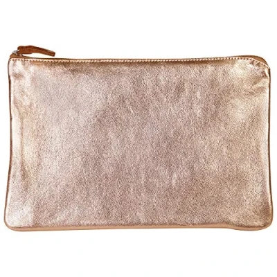 Abbildung von Clairefontaine 410134C Schlampermäppchen Cuirisé Flach, 26 x 19cm, 1 Stück, Kupfer