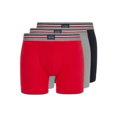 Abbildung von Jockey LONG LEG Trunk 3 PACK Panties, Herren, Größe: Small, Stone grey melange