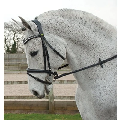 Abbildung von Rhinegold 0 Anatomic Bridle Pony Black Trense, Schwarz