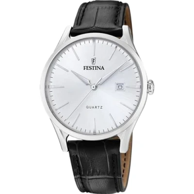 Abbildung von Festina Quarzuhr, Armbanduhr, Herrenuhr, analog, Tag, Mineralglas
