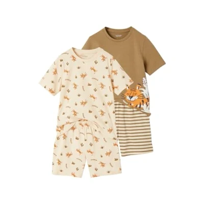 Abbildung von Vertbaudet 2ERPACK MIT Tigern Nachtwäsche Set für Kinder, Größe: 86, Khaki
