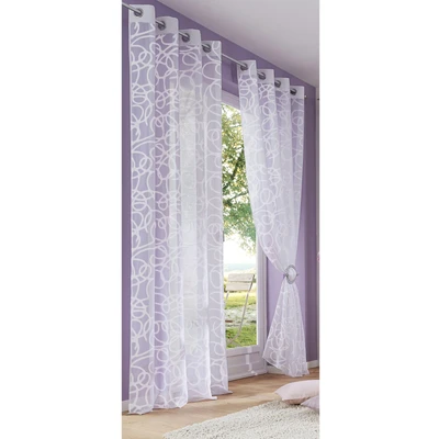 Abbildung von my home Gardine &quot;Tanaro&quot;, (2 St.), 2 er Set, Transparent, Bedruckt, Polyester