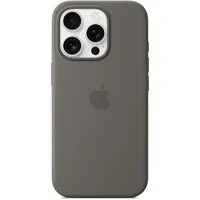 Abbildung von Apple iPhone 16 Pro Hülle MagSafe Silikon Original Backcover/Soft Case Handyhülle Grau