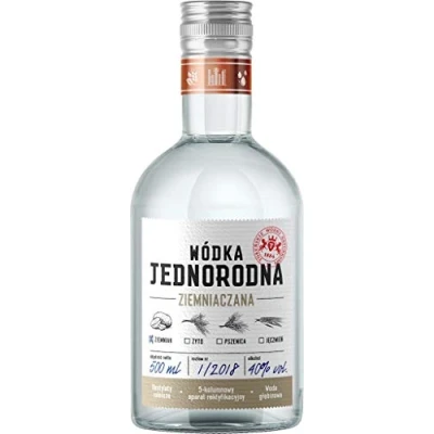 Abbildung von Single Grain Vodka Jednorodna, Kartoffel Wodka aus Polen, 0,5 L, 40% Vol.