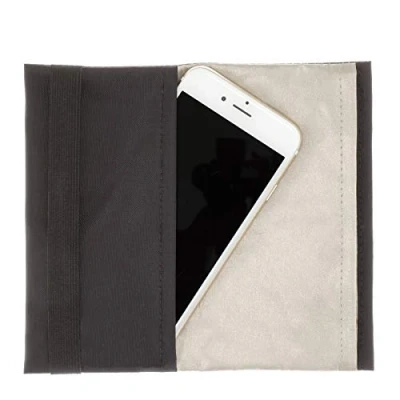 Abbildung von lifetexsafety Strahlenschutz Tasche Smartphone Sleeve 15x8 cm RFID NFC GPS Blocker für Samsung, Apple iPhone, Lenovo, Huawei, HTC (schwarz)