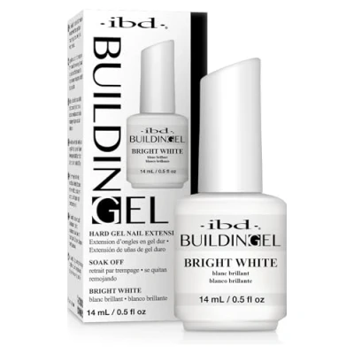 Abbildung von IBD Building Gel Bright White, 1er Pack (14 ml) MADE in USA 2 1 Aufbaugel für Natürliche Nagelverlängerung