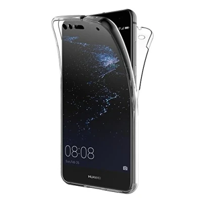 Abbildung von AICEK Huawei P10 Lite Hülle, 360 Full Body Transparent Silikon Schutzhülle für Case Crystal Clear Durchsichtige TPU Bumper Handyhülle (5,2 Zoll)