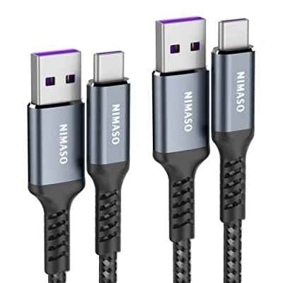 Abbildung von Nimaso Huawei USB C Kabel 5A [2Pack/1M+2M], Typ Ladekabel 40W Super Charge Datenkabel für P50 Pro, P40,P40 Pro,P40 Pro+,P40 Lite,P30 Pro,P30,P20,Mate 50 Pro/40 Pro/20 RS,nova5 ProMediaPad