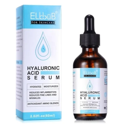Abbildung von P Beauty Hyaluron Serum Gesicht 60ml, Vegan Feuchtigkeitsspendendes Anti Falten für glatte &amp; strahlende Haut Hyaluronsäure gegen trockene Gesichtspflege, Hautpflege
