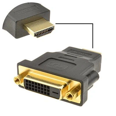 Abbildung von DVI D Weiblich 24+1 Buchse Zum HDMI Stecker Adapter Konverter Vergoldeten