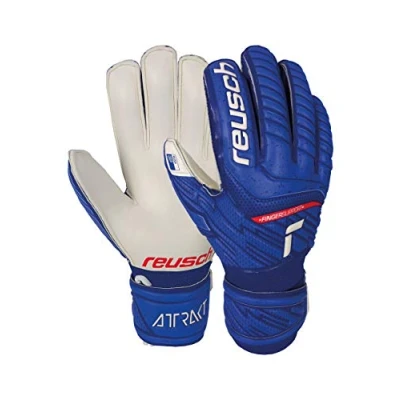 Abbildung von Reusch Unisex Torwarthandschuhe Attrakt Grip Finger Support Junior mit praktischem Fingerschutz deep Blue/White, 7