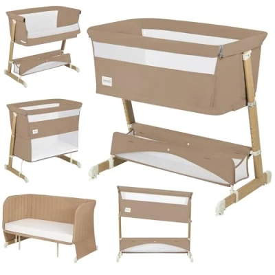 Abbildung von lionelo Baby Reisebett THOMI PLUS, 5 in 1 Bett/Sofa/7 Verstellstufen/2 Rollen