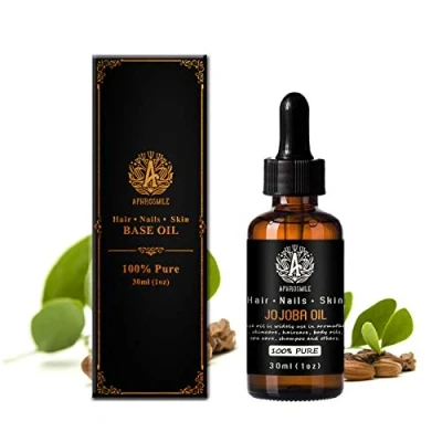Abbildung von 100% reines Jojobaöl für Massage, 30ml Trägeröl die Hautpflege, 1oz Basisöl Haarpflege