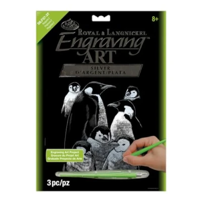 Abbildung von Royal &amp; Langnickel Pinguine 2 Design Gravur Art Set Silber