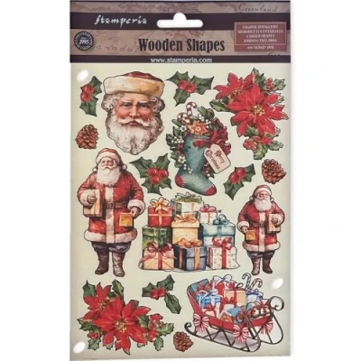Abbildung von Stamperia KLSP168 Colored Wooden Shape A5, Multicolor, 14,8 x 21 0,8 cm