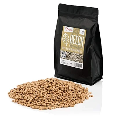 Abbildung von BBQ Toro Holzpellets Beech Pellets aus 100% Buchenholz, 1 kg, Grillpellets, Räucherpellets, 1.00 kg
