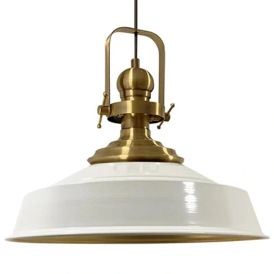 Abbildung von Bamyum Pendelleuchte I Aslet l Ø41 cm E27 Metall Vintage Lampe, ohne Leuchtmittel