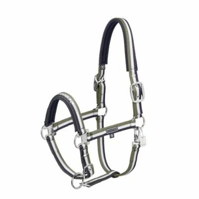 Abbildung von Eskadron Halfter Classic Sports Double Pin Navy/Greige/Dusty Olive Warmblut Agradi.deVerkauft von Agradi