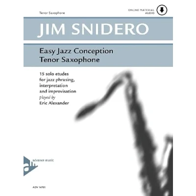 Abbildung von Easy jazz Conception Tenor Saxophone: 15 solo etudes for phrasing, interpretation and improvisation. Saxophon in B. Lehrbuch.