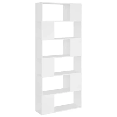 Abbildung von vidaXL Bücherschrank Raumteiler weiß 80x24x186cm Holzwerkstoff