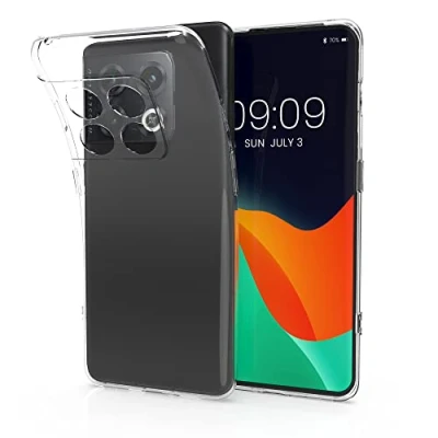 Abbildung von kwmobile Hülle kompatibel mit OnePlus 10 Pro 5G Silikon Handyhülle Transparent Handy Case in
