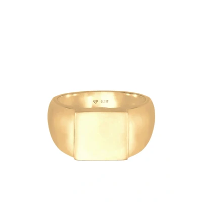 Abbildung von Kuzzoi Basic Statement LOOK Ring goldcoloured, Herren, Größe: 62, Gold coloured