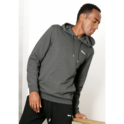 Abbildung von Bench. Loungewear Hoodie, Sweatshirt mit Kapuze und seitlichen Taschen, Baumwollmischung