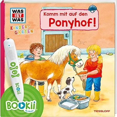 Abbildung von BOOKii® WAS IST Kindergarten Komm mit auf den Ponyhof!: Der Hörstift (BOOKii / Antippen, Spielen, Lernen)