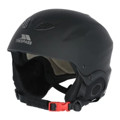 Abbildung von Trespass Skihelm mit Herausnehmbaren Ohrlaschen, Skibrillenhalter und Verstellbarem Ventilationssystem Skyhigh, Black, M, UAACHEE20001_BLKM