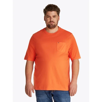 Abbildung von Tommy Hilfiger Big &amp; Tall Rundhalsshirt &quot;BT ESSENTIAL SOLID POCKET TEE B&quot;, in Große Größen, Logostickerei