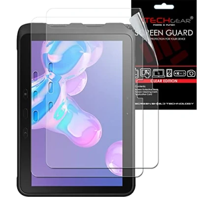 Abbildung von TECHGEAR 2 Stück Displayschutzfolie für Samsung Galaxy Tab Active Pro 10,1 Zoll und 4 (SM T540/T545/T547/T630/T637) ultra klare folie Pro/Active 10.1
