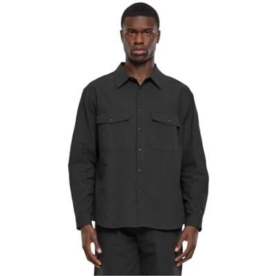 Abbildung von Urban Classics Basic Hemd, Herren, Größe: XXL, Black
