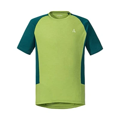 Abbildung von Schöffel Herren Shirt Auvergne M, geruchshemmendes Radtrikot, schnell trocknendes Funktionsshirt mit Taschen, green moss, 46