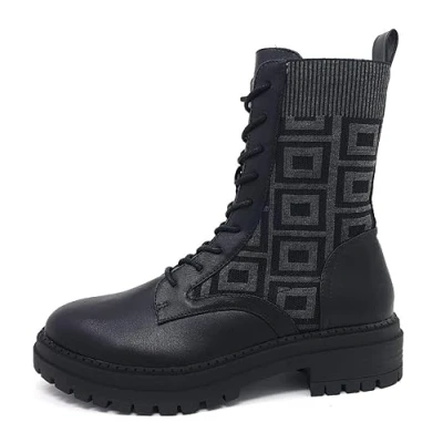 Abbildung von La Strada Schnürstiefel Black muster, Damen, Größe: 39, muster Schuhe