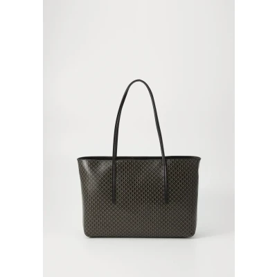 Abbildung von Calvin Klein Coated Emblem Shopping Bag, Damen, Größe: One Size, Black