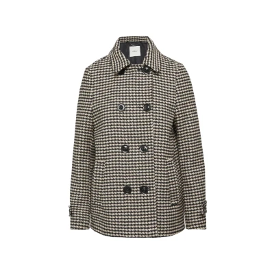 Abbildung von s.Oliver Black Label Hahnentrittmuster Blazer, Damen, Größe: 34, Schwarz