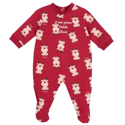 Abbildung von Chicco Christmas Strampler für Kinder, Größe: 56, Red