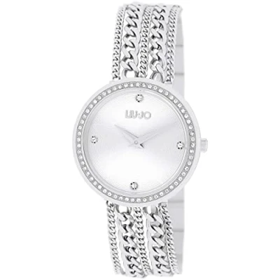 Abbildung von Liu Jo Jeans Damen Analog Quarz Uhr mit Edelstahl Armband TLJ1830