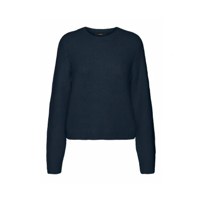 Abbildung von Vero Moda Vmnovah O NECK Strickpullover, Damen, Größe: XXL, Navy blazer