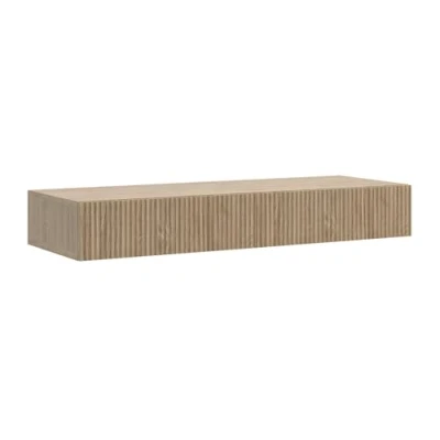Abbildung von Selsey Schminktisch Makeup Tisch Frisiertisch Kosmetiktisch 110 cm Mit 2 Schubladen Hängend Eiche Geölt Nolie