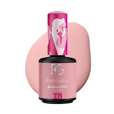 Abbildung von Pink Gellac UV Gel Nagellack 339 Ballerina 15 ml Lang Anhaltend Shellac Rosa Lack für Nägel in Salonqualität Made Holland