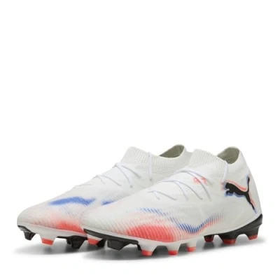 Abbildung von PUMA Unisex Future 8 Match Fg/Ag Fussballschuh, Weiß, Schwarz, leuchtendes Rot, 48.5 EU