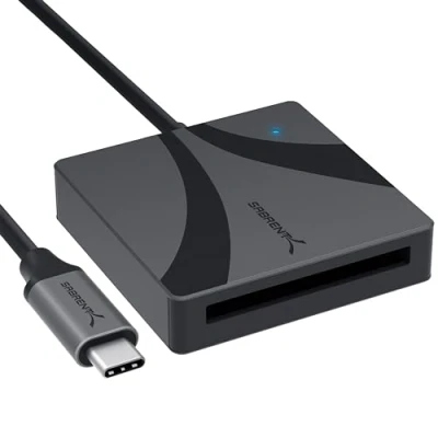 Abbildung von SABRENT USB Typ C auf CFast Kartenleser, 3.2 Fast Speicherkartenleser, 460MBps High Speed Externe Kartenlesegeräte, Card Reader für professionelle Fotografen, Videofilmer (CR CF20)