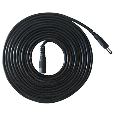 Abbildung von Liwinting 5m/16.4Feet DC Verlängerungs Kabel Energieverlängerungs 3.5mm x 1.35mm Mann zum Weiblichen Stecker Verwendbar für Kameras,Energien Adapter,IP Kamera Schwarz