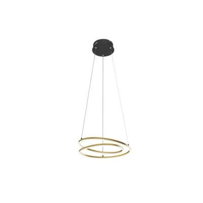Abbildung von Lindby LED Hängeleuchte Davian, Ø 48 cm, messing, dimmbar