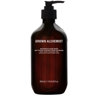 Abbildung von Grown Alchemist Invigorate Luxury Hand Wash Orange, Cedarwood, Sage, Organic Soap Natural Vegan Bioactive Botanicals for Sensitive Skin, Moisturising, Hydrating Liquid Gel Handwash 500 ml