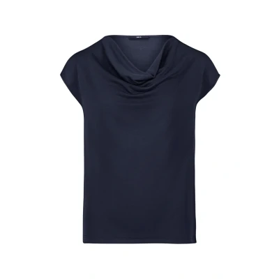 Abbildung von zero MIT Wasserfallausschnitt Tshirt basic, Damen, Größe: 34, Hydrangea